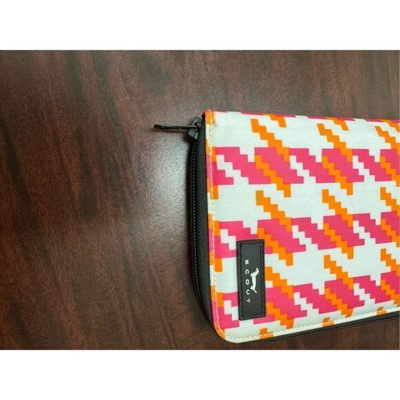 Scout Pink and Orange Zipper Wallet - Picture 7 of 7